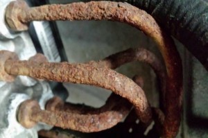 Road brine Brake Line corrosion
