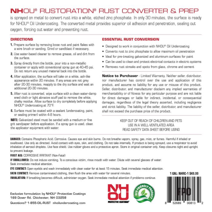 NHOU 1 Gallon Rust Converter R2 Page 2 NHOU 1 Gallon Rust Converter R2 Page 2
