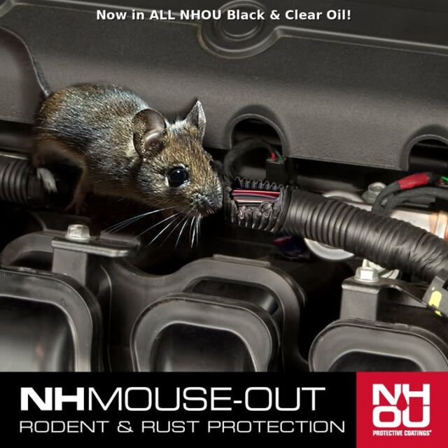 🚗✨ BIG NEWS! ✨🚗

We’ve made our already incredible Black and Clear NH Oil Undercoating products even better! 🎉

Introducing the NEW and improved formula, now infused with Mouse Out! 🐭💨

For those who loved Mouse Out on its own, you’ll be happy to know that it’s now part of our regular oils—meaning even more protection for your vehicle! With 92% effectiveness (tested in the lab, trusted in the field), it’s everything you loved about our NHOU Oil products PLUS the added benefit of Mouse Out.

🔹 Same great product, now better.
🔹 More protection.
🔹 No change to the oil's effectiveness—just more power!

Every dollar spent on prevention saves you multiple on repairs. Be proactive

Thanks to our loyal customers for the feedback that helped make this happen! 🙌

#VehicleProtection #Rustproofing #MouseOut #BetterThanEver #Undercoating #CarCare