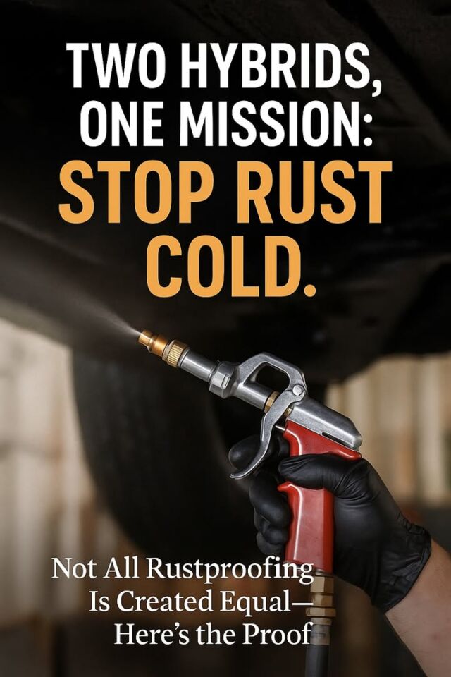 Next on Rustproofing, Unfiltered: What Makes a Hybrid Formula Work?

Why These Two Hybrids Are Changing the Rust Game
We’re cracking open the can on two of our latest breakthroughs:
👉 NHOU V3 -Hybrid
👉 Boss Wax-Hybrid

These aren’t just oils—they’re engineered solutions built from years of trial, error, and hands-on experience in the shop.

In this episode, we’ll show you:

What goes into a hybrid formula (and what stays out)

How we designed them to penetrate, protect, and stay put

Why lanolin, Wool wax, Oil, and paraffin each bring something to the fight

And how Mouse Out fits into the story (yes, even the mice are mad)

We’ll also give you a peek behind the curtain at how these products were developed—not in a boardroom, but under trucks, in real service bays, by people who actually use them.

  Straight talk, real testing, and maybe a few laughs.

And for those of you who like the nitty-gritty, we’re building a companion page with lab data, test results, and ingredient insights—because transparency matters.

  Coming soon.
Bring your questions. Bring your curiosity. Leave the rust.

– Joe
PS
We’ll talk about wool wax.
We use it—along with other smart ingredients.
But calling your entire product “Woolwax” is like naming your truck “Gasoline.” It’s an ingredient—not a personality

#RustproofingUnfiltered #NHOUV3 #BossWaxHybrid #BuiltNotBought #HybridThatWorks #ProtectWhatMovesYou #CreepItReal #MouseOutMatters