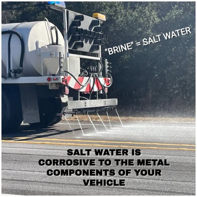 Rinsing is not protection

Road brine is not just salty water. It is engineered to stick.
When you drive through it the damage does not stop when the road dries.

Many people are told to just rinse it off. The problem is where and how that rinse happens.

Most professional car washes recycle roughly 80 to 90 percent of their water. According to the car wash industry itself standard reclaim systems remove grit and debris but cannot remove dissolved salt. That salt stays in the water.

As industry professionals have pointed out, rinsing with reclaimed water can actually push salt laden moisture deeper into seams boxed frames and body cavities where it sits and works nonstop.

This is why we focus on protection that displaces moisture and blocks oxygen, not just washing and hoping for the best.

Education matters. Rust never sleeps. And brine does not forgive shortcuts.

#RoadBrine
#RustPrevention
#UndercarriageProtection
#SaltDamage
#AutomotiveEducation