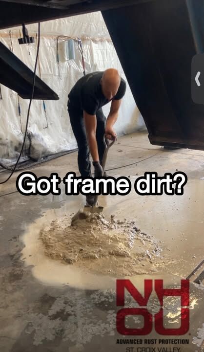 Big shoutout to Marc in Wisconsin for this video.

Now this one is a little extreme… but it really shows why preparation matters so much.

All that dirt and debris trapped inside the frame? If you just spray over that, you’re basically protecting the mud instead of the metal.

Rust starts from the inside out, and if you want the product to actually reach the steel and do its job, sometimes you’ve got to evict a small farm from inside the frame first.

Good prep is everything.

Appreciate you showing people the real side of what goes into doing this correctly